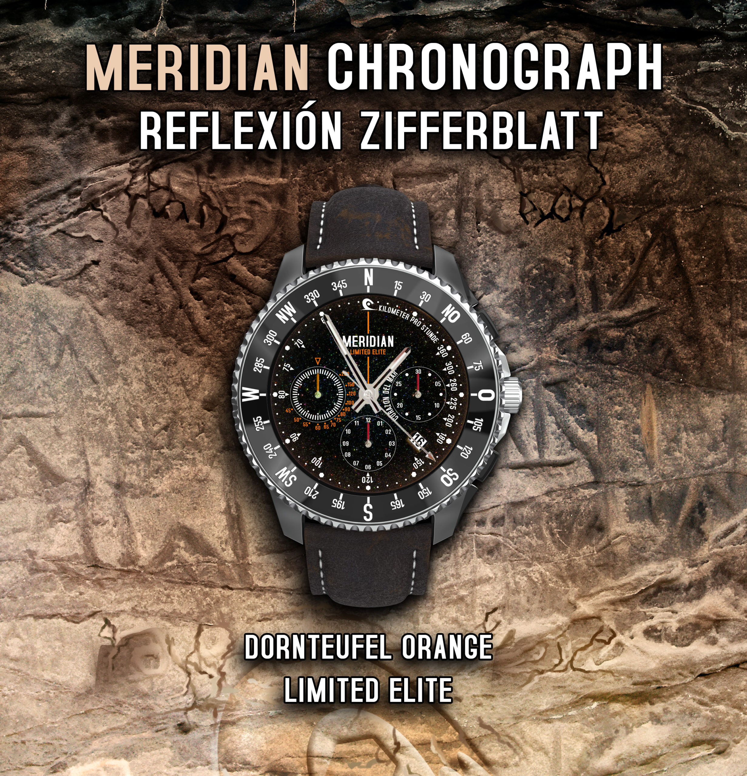 CdM Meridian Chronograph Reflexión Dornteufel Orange Limited Elite